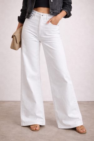 White wide leg Jean