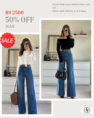 Blue wide leg Jean